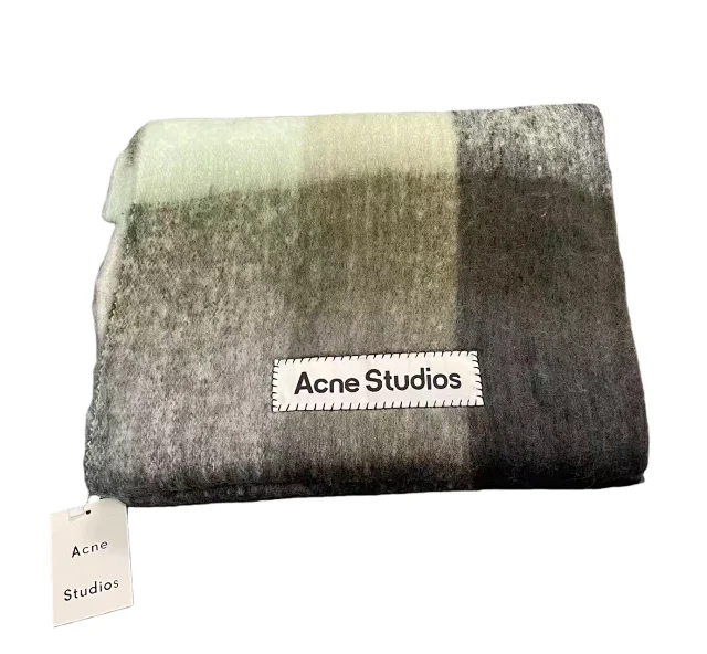 Acne Studios Scarves Brushed Color-Block Scarf product detail image 10