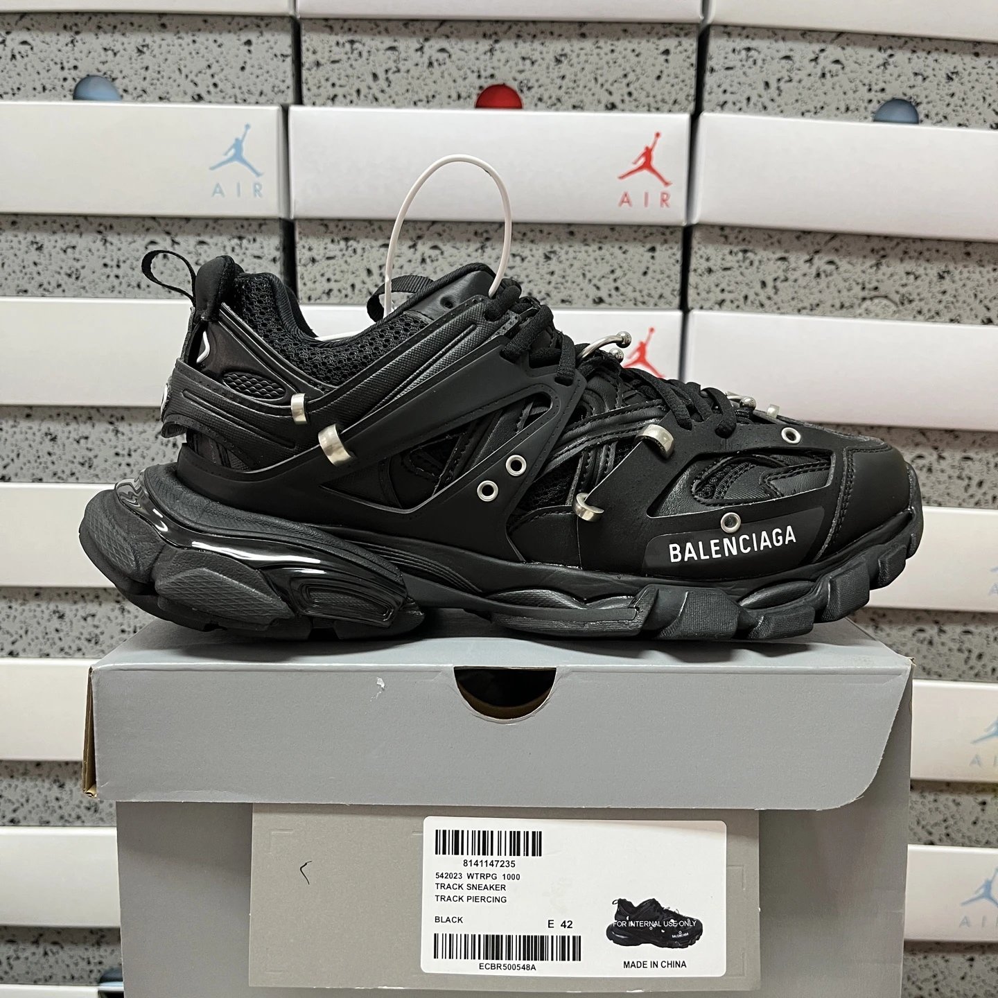 Balenciaga Track 3.0 Pierced Shoes — 1000 black colorway — USFans Spreadsheet photo