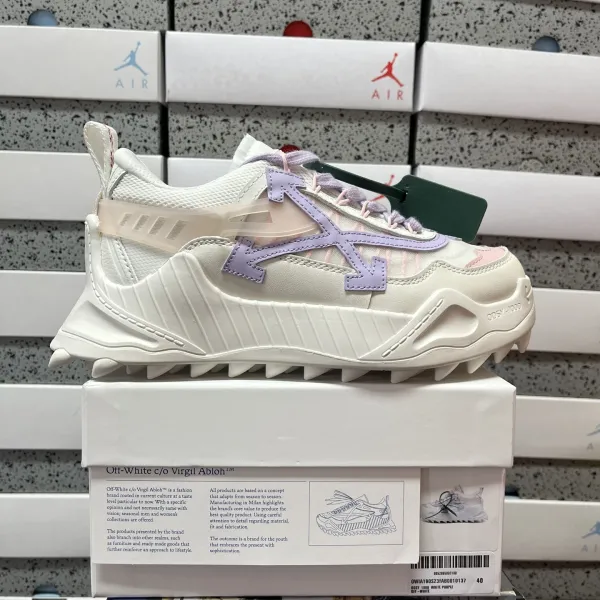 Off-White c / o Virgil Abloh ODSY-1000 White Purple Sneakers Chunky Sneakers - 1