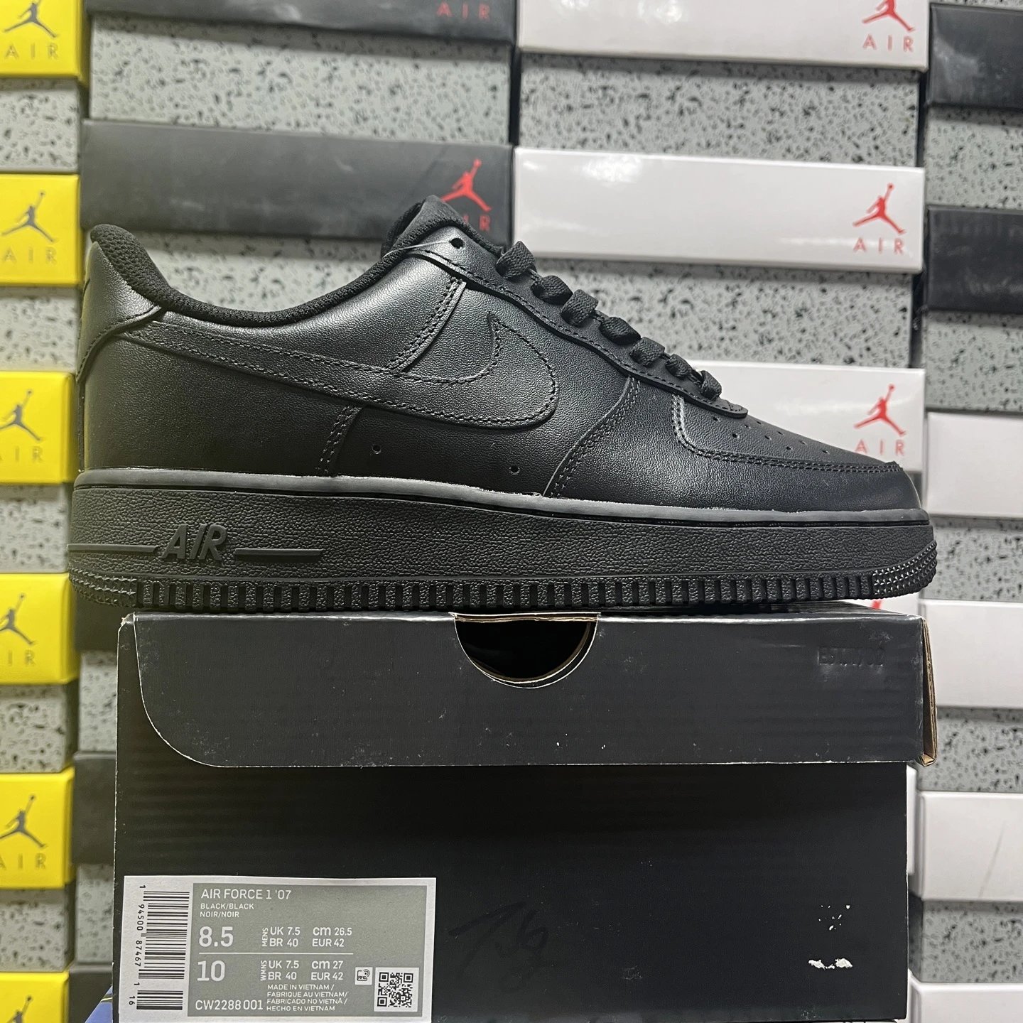 Nike Air Force 1 '07 Low Black Black CW2288-001