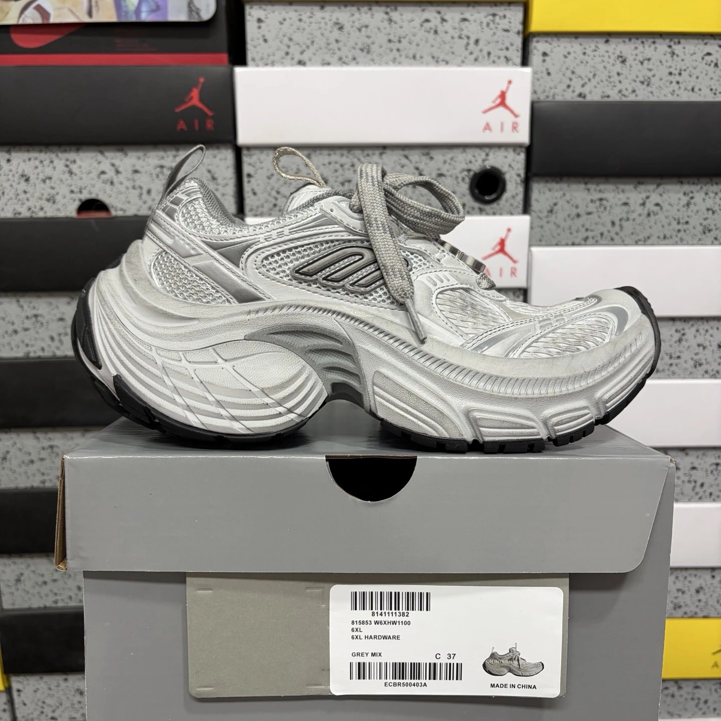 Unbranded Sneakers 6XL chunky mesh — 6XL Silver 1100