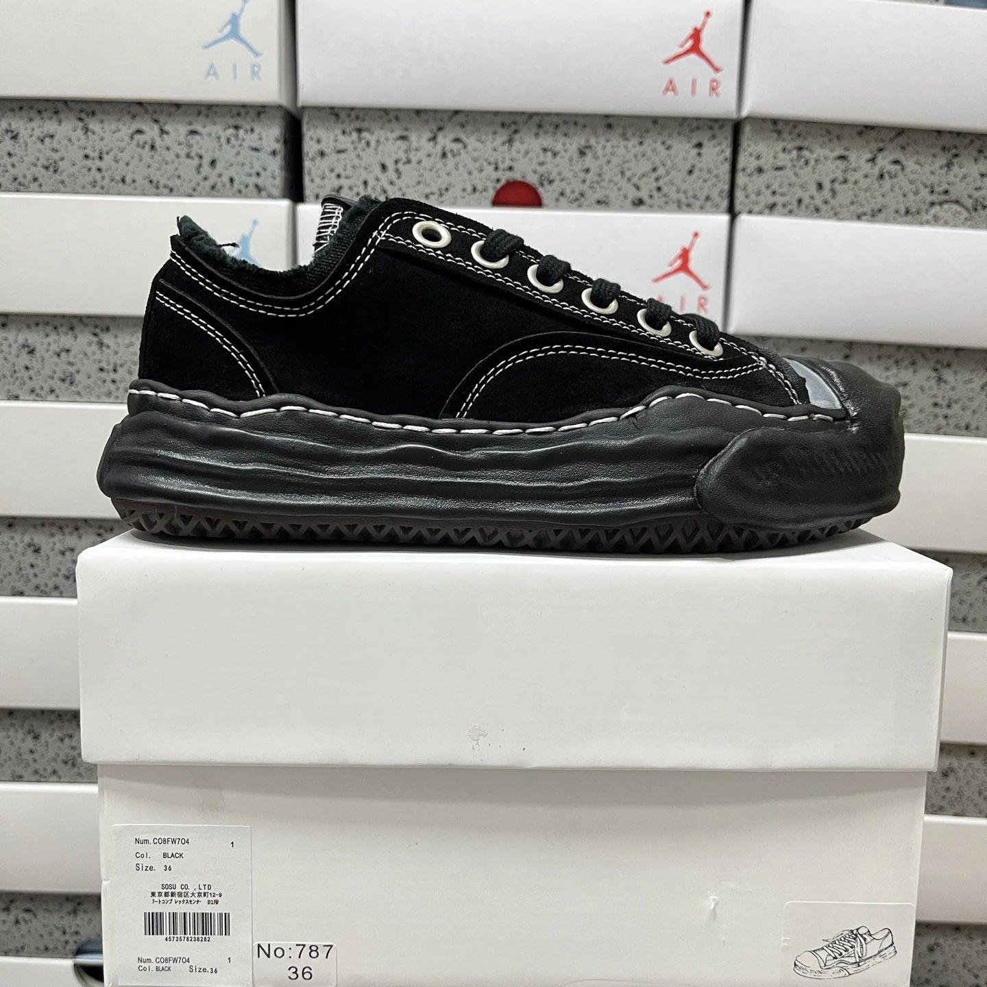 Maison Mihara Yasuhiro FW04 Black Suede Sneakers