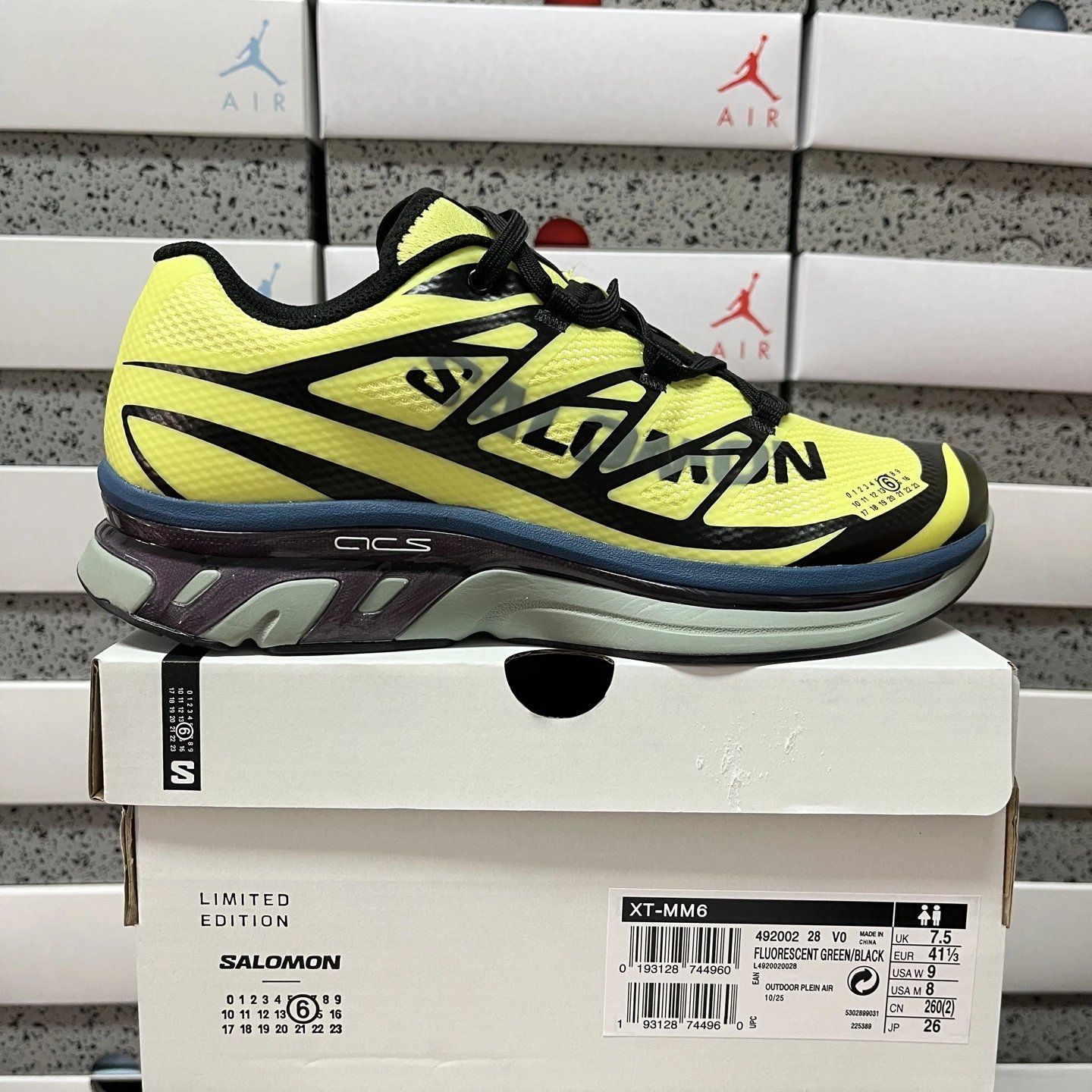 Salomon XT-MM6 Fluorescent Green / Black Running Shoes
