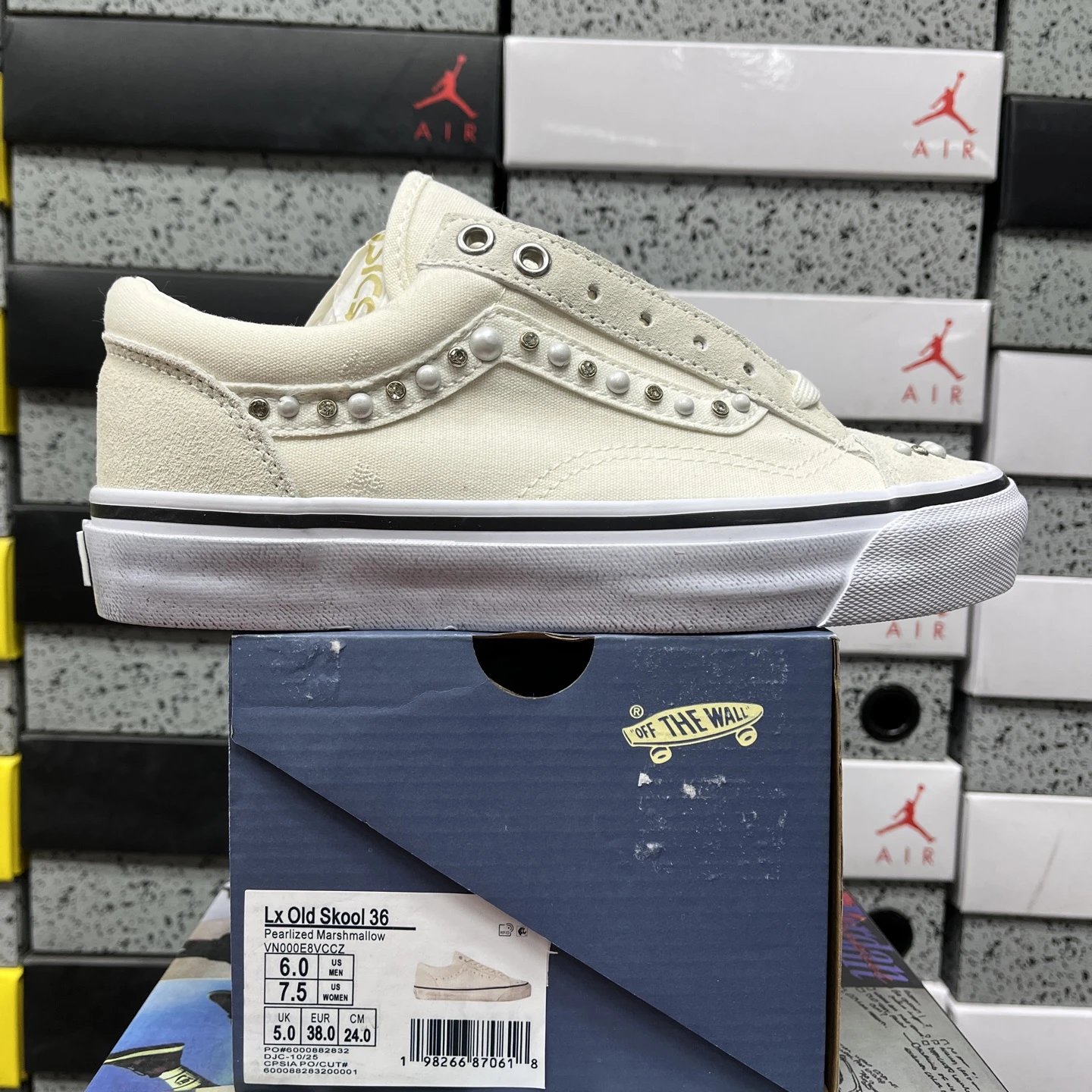 Vans LX Old Skool 36 Pearlized Marshmallow Sneakers Skateboard Shoes