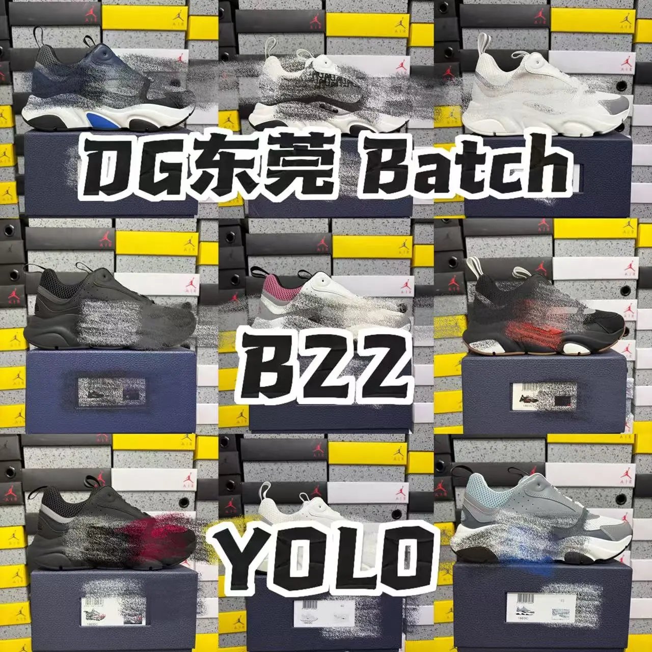 DG Dongguan Link1 D Classic B22 Series Mesh Casual Sneakers Dad Shoes Original Purchase Development, Super Popular Abroad, Dongguan Original Factory WF03