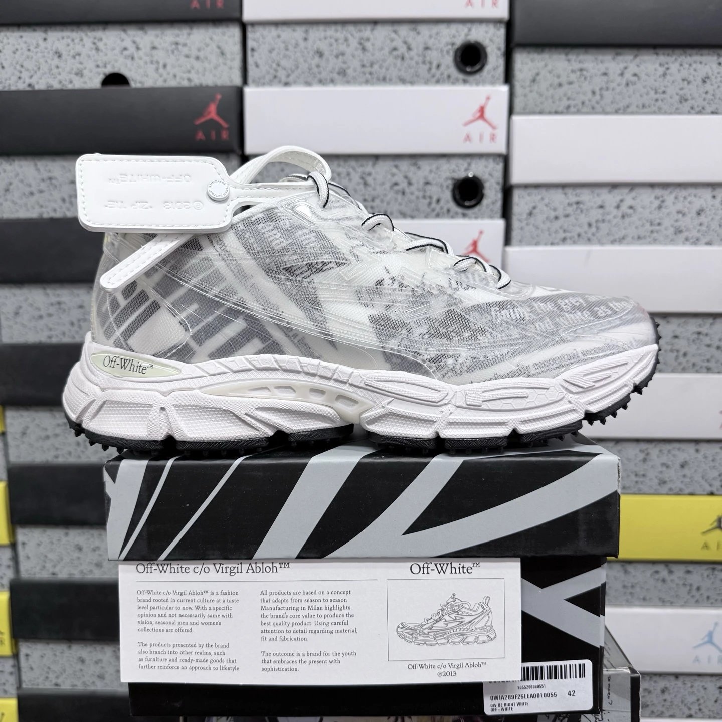 Gray white mesh 10055
