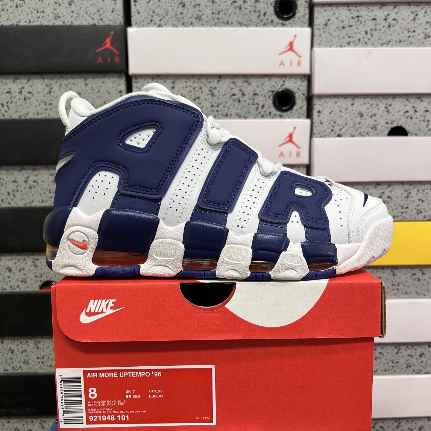 Nike Air More Uptempo '96 White Deep Royal Blue 921948-101