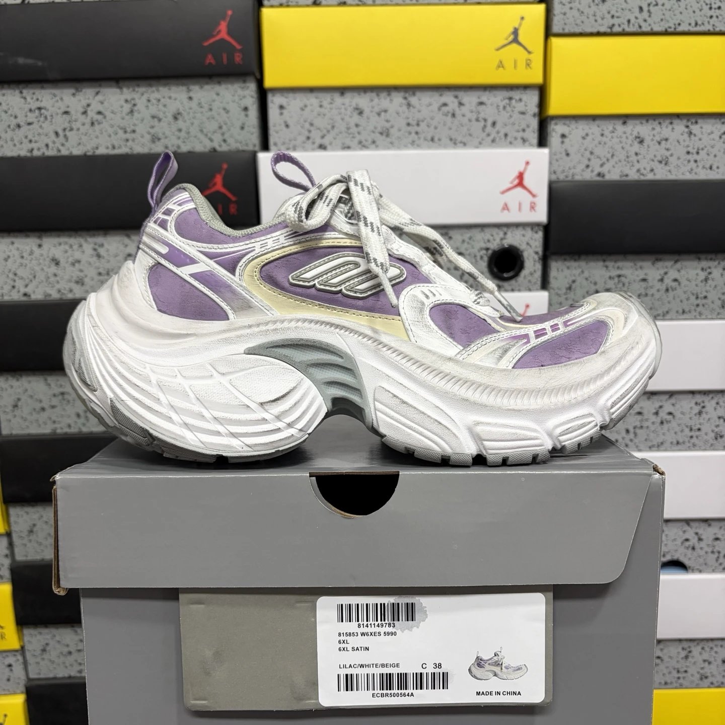 Unbranded Sneakers 6XL chunky mesh — 6XL 5990 white-purple