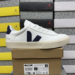 thumbnail for [TZ Version] Vej*a Campo Chrome Series White Sneakers