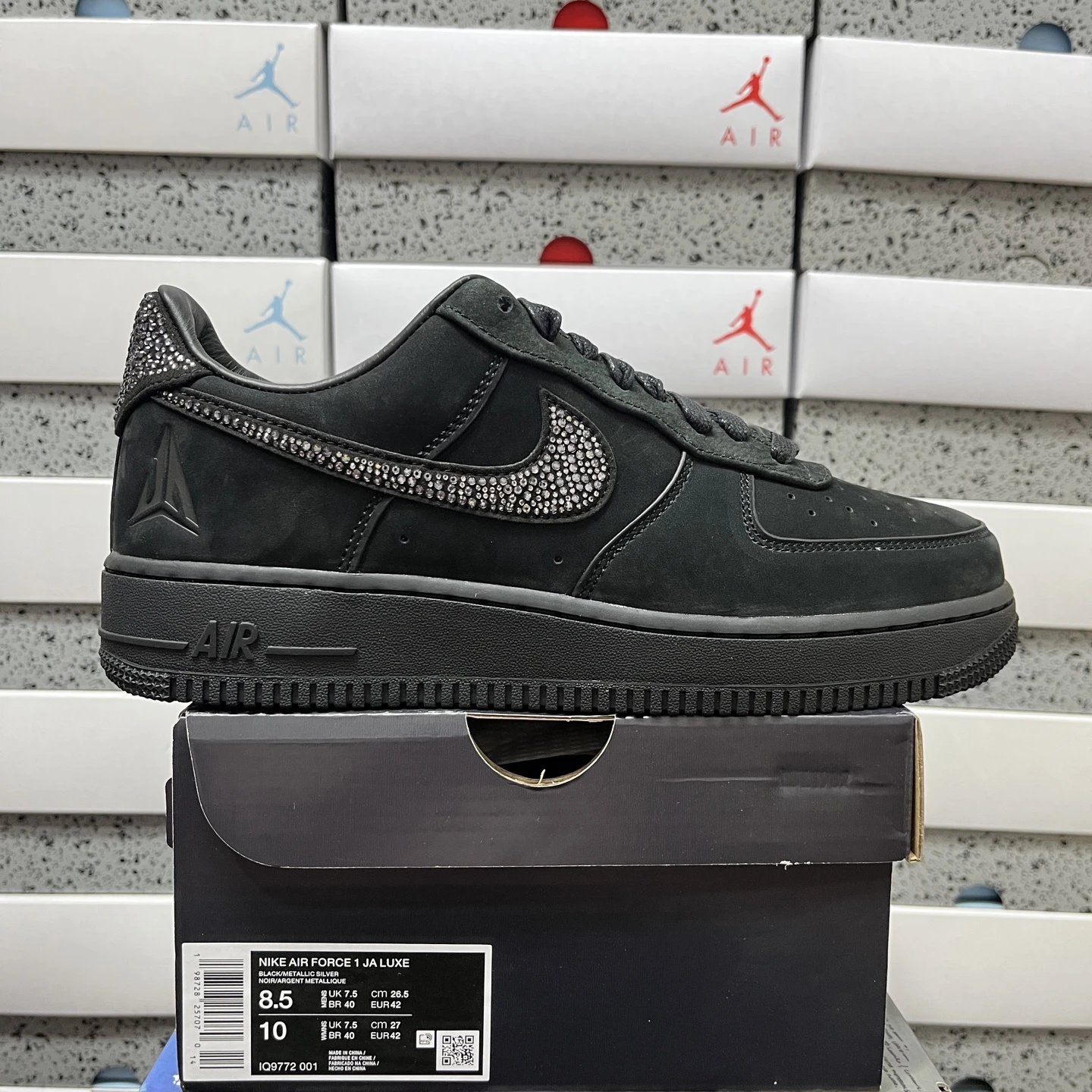 Nike Air Force 1 Low Luxe Ja Morant Swarovski Black IQ9772-001
