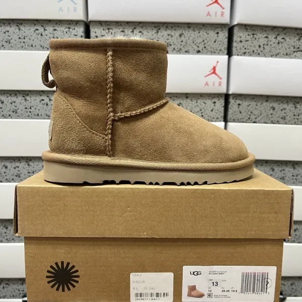 UGG Classic Mini II Beige Suede Boots Snow Boots - 1