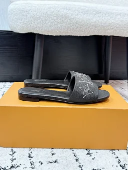 thumbnail for [DG Version] link1 new arrival rhinestone pointed high heels, small square heels, Mary Jane ballet flats, high-heeled mesh slippers ROMY