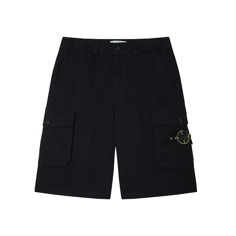 Stone Island Compass Patch Cargo Shorts Beige Olive Black Tactical