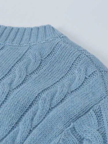 Polo Ralph Lauren Cable Knit Sweater Gray - 3