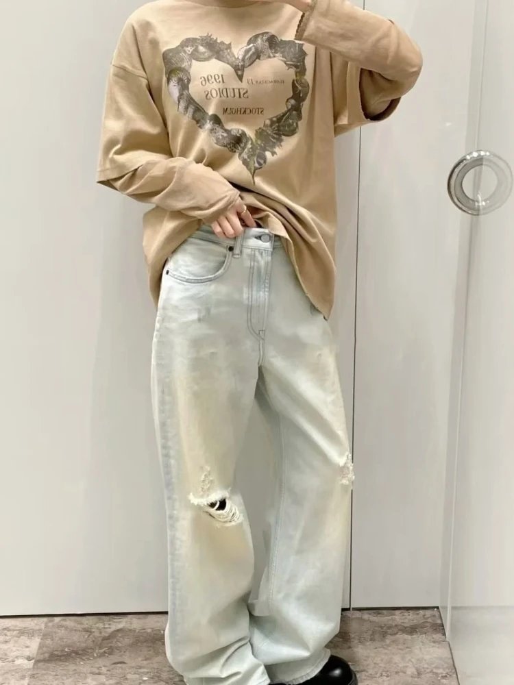 Acne Studios Light Blue Ripped Jeans photo 3