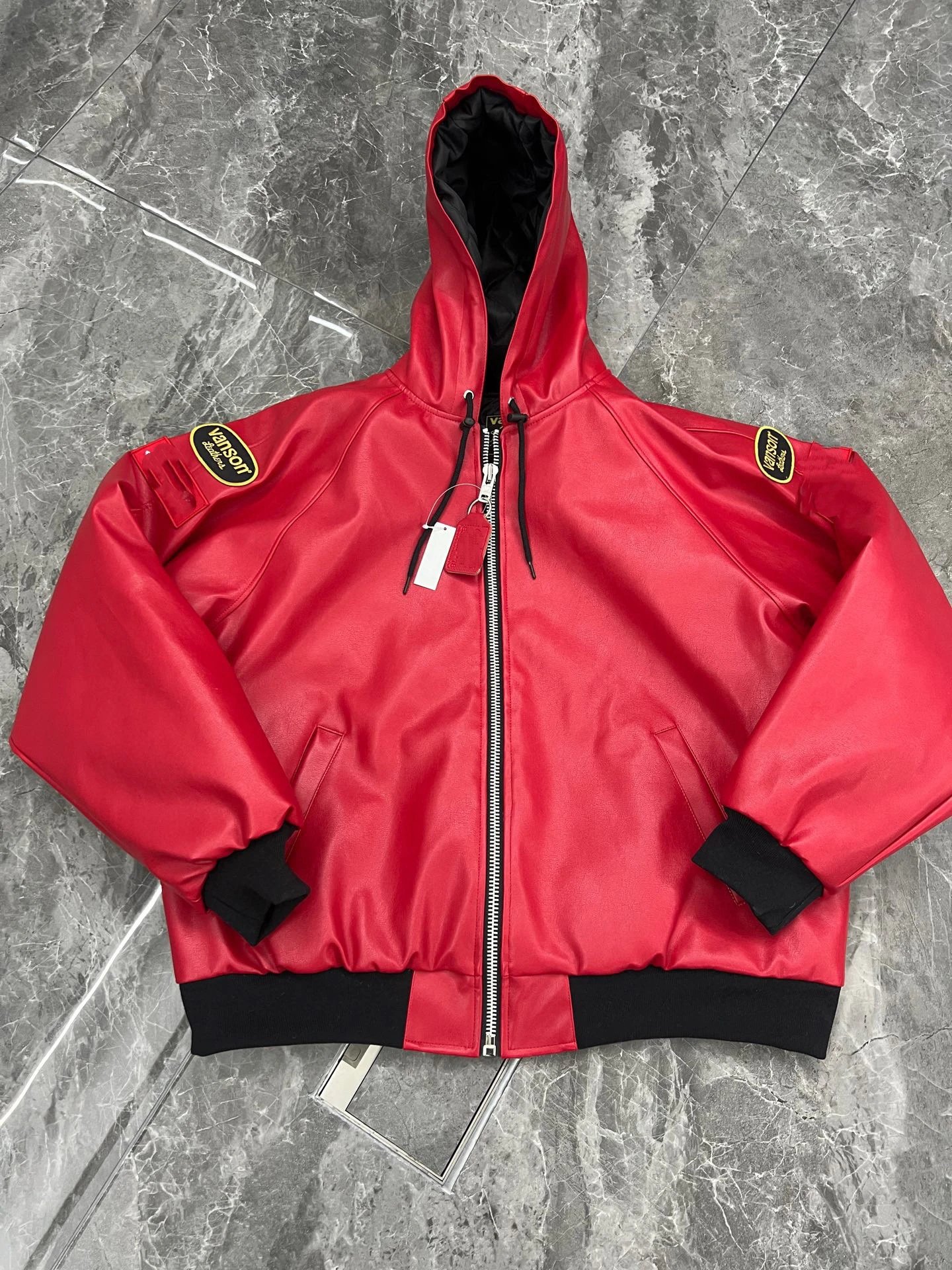 Supreme x Vans On Leathers Collaboration Hooded Leather Jacket photo 6