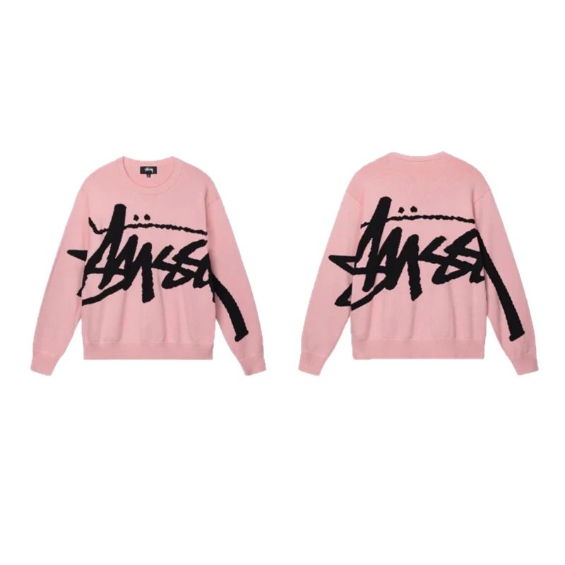 Stussy Heavyweight Knit Sweater Assorted Colors Graphic Print