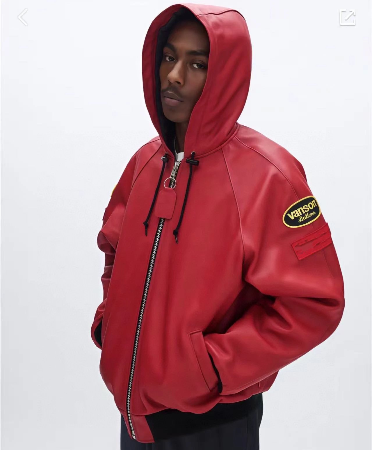 Supreme x Vans On Leathers Collaboration Hooded Leather Jacket photo 4