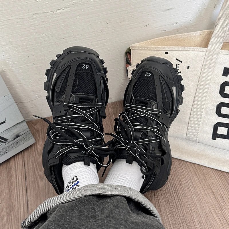 Balenciaga Black Retro Chunky Platform Shoes photo 3