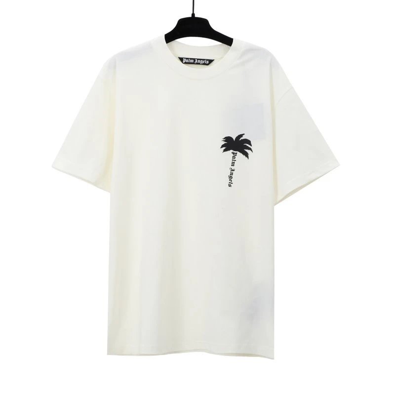Palm Angels Trendy Brand Coconut Tree Flame Short-Sleeve T-Shirt photo 6