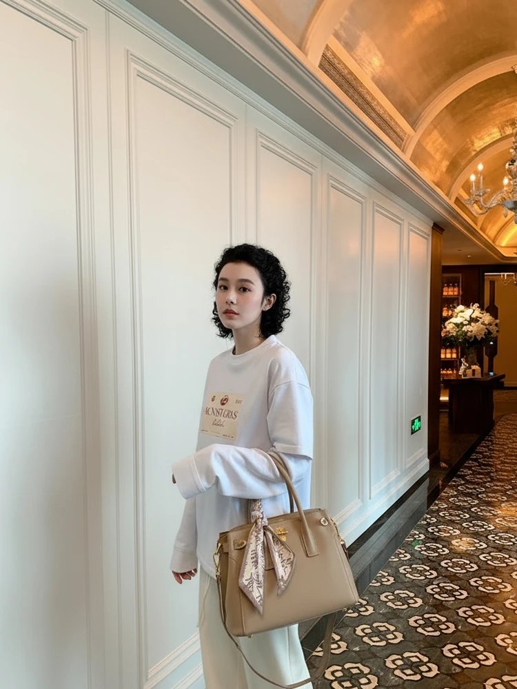 Printed Loose Sleeve T-Shirt