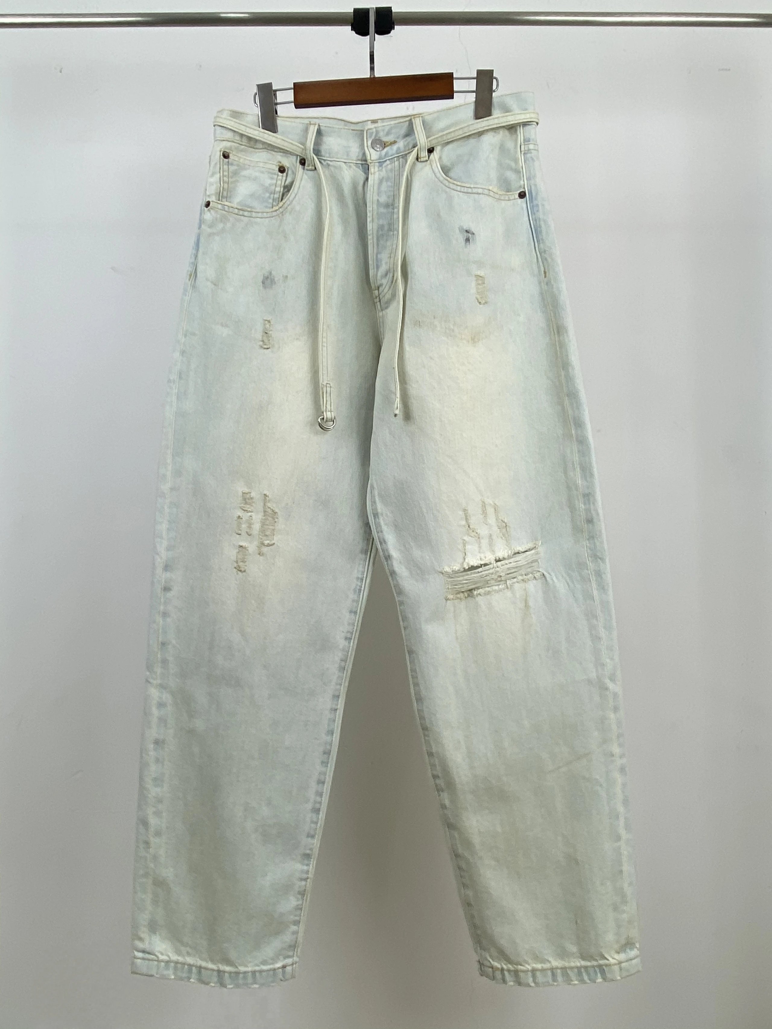 Acne Studios Light Blue Ripped Jeans photo 2