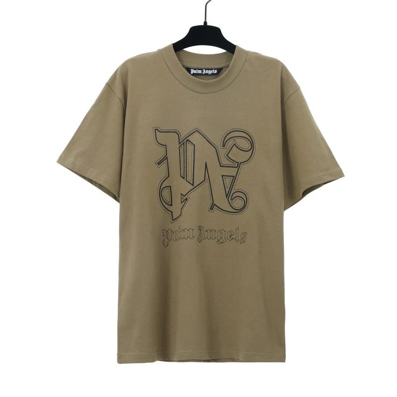 Palm Angels Trendy Brand Coconut Tree Flame Short-Sleeve T-Shirt photo 8
