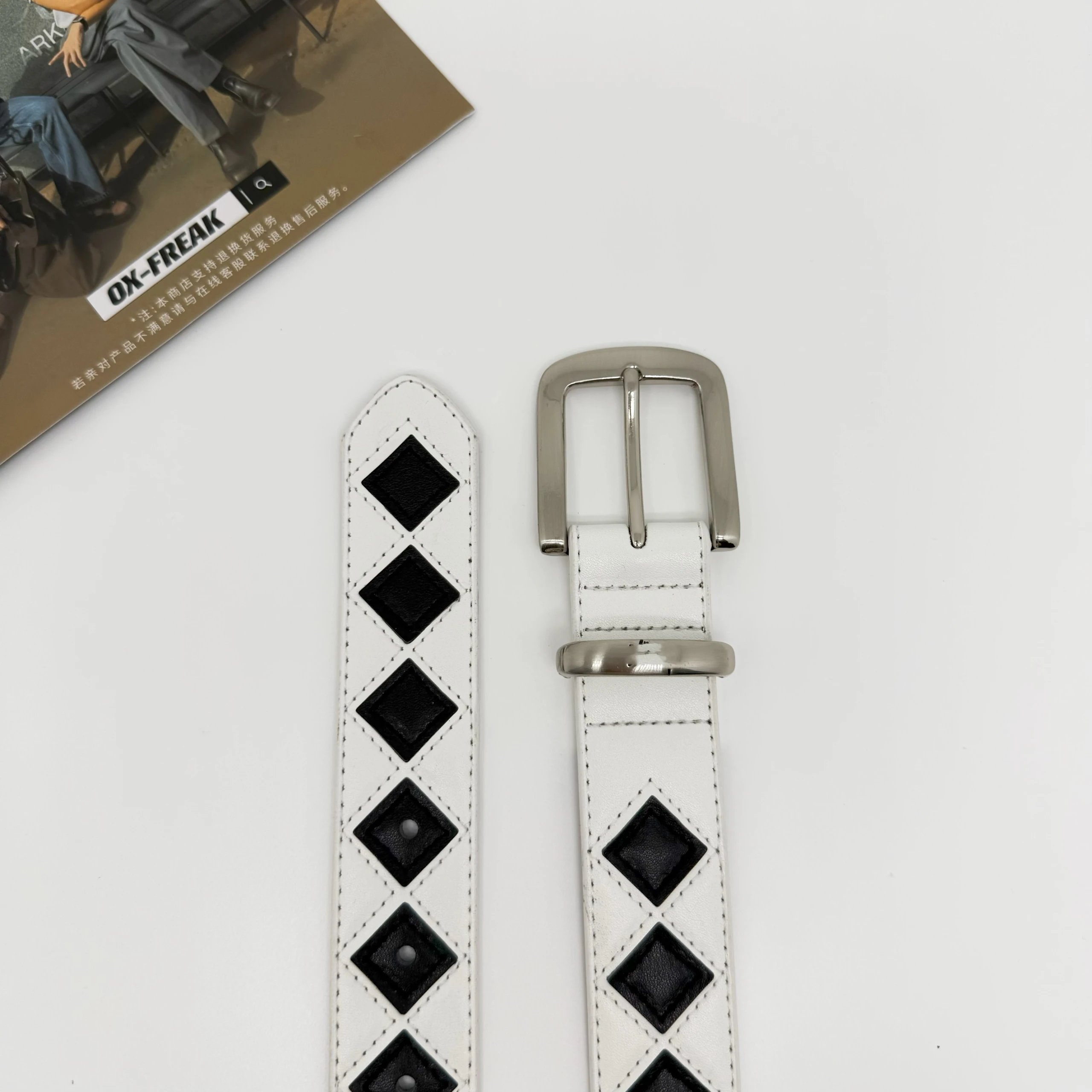 Stussy Checkered Leather Belt photo 2