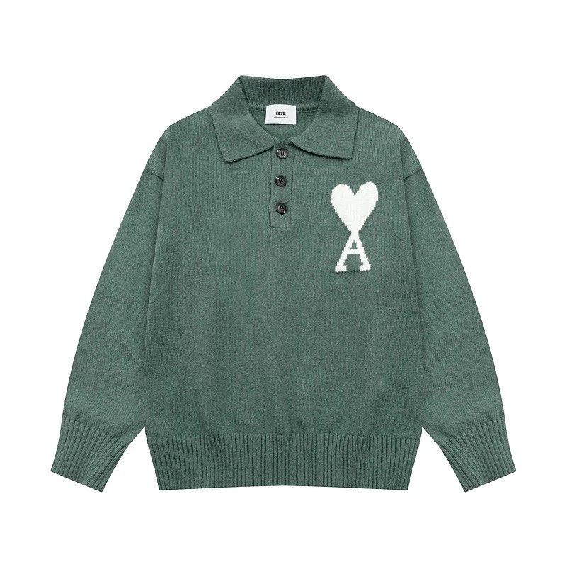 Ami Paris Embroidered Knit Pullover photo 7