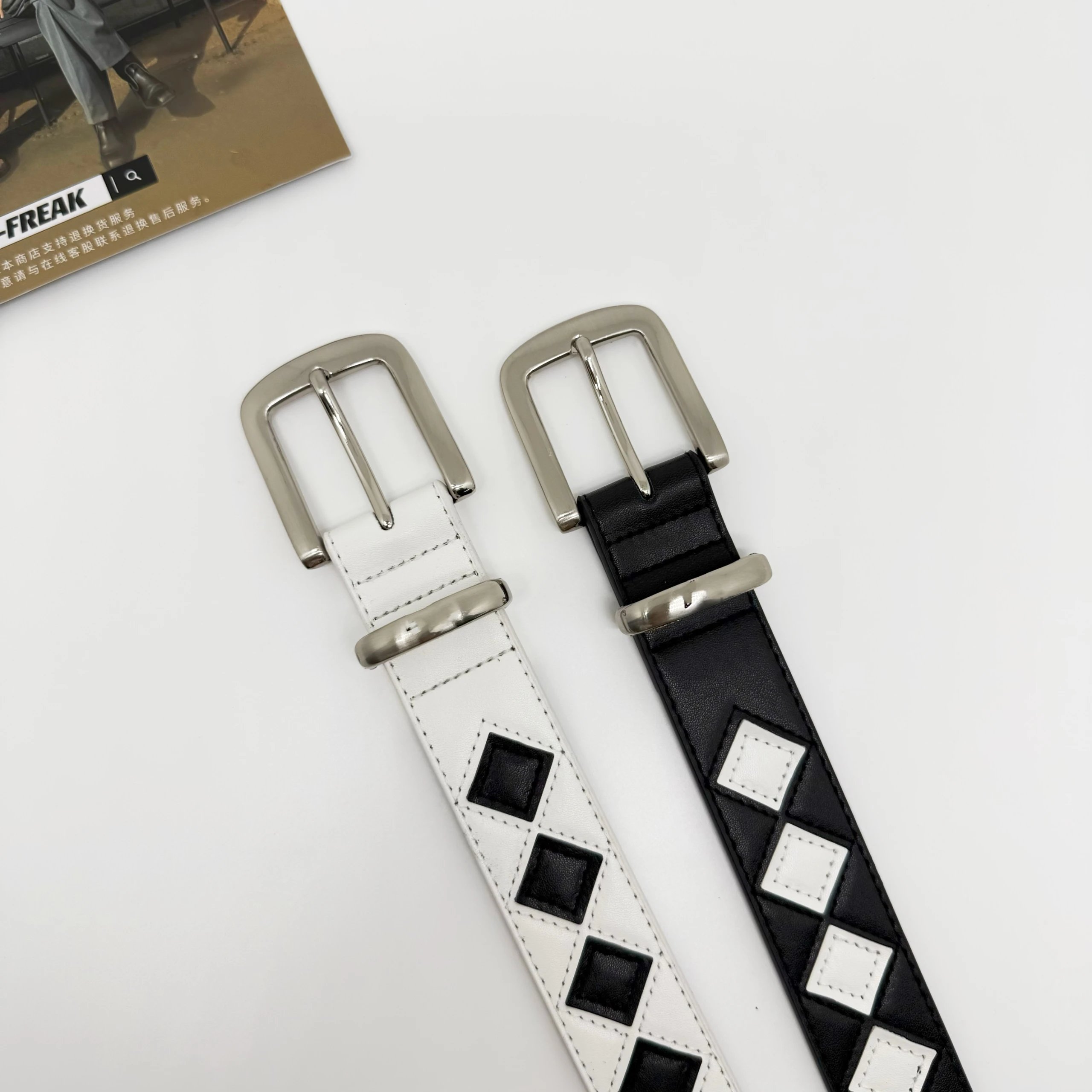 Stussy Checkered Leather Belt photo 6