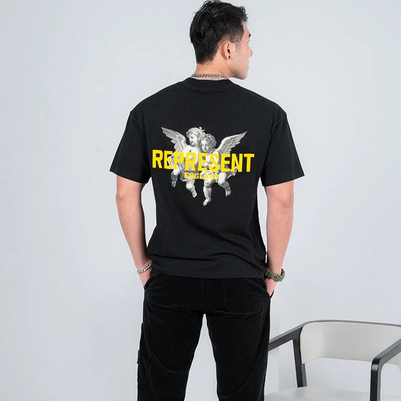 Represent Classic Print Crew Neck T-Shirt photo 5