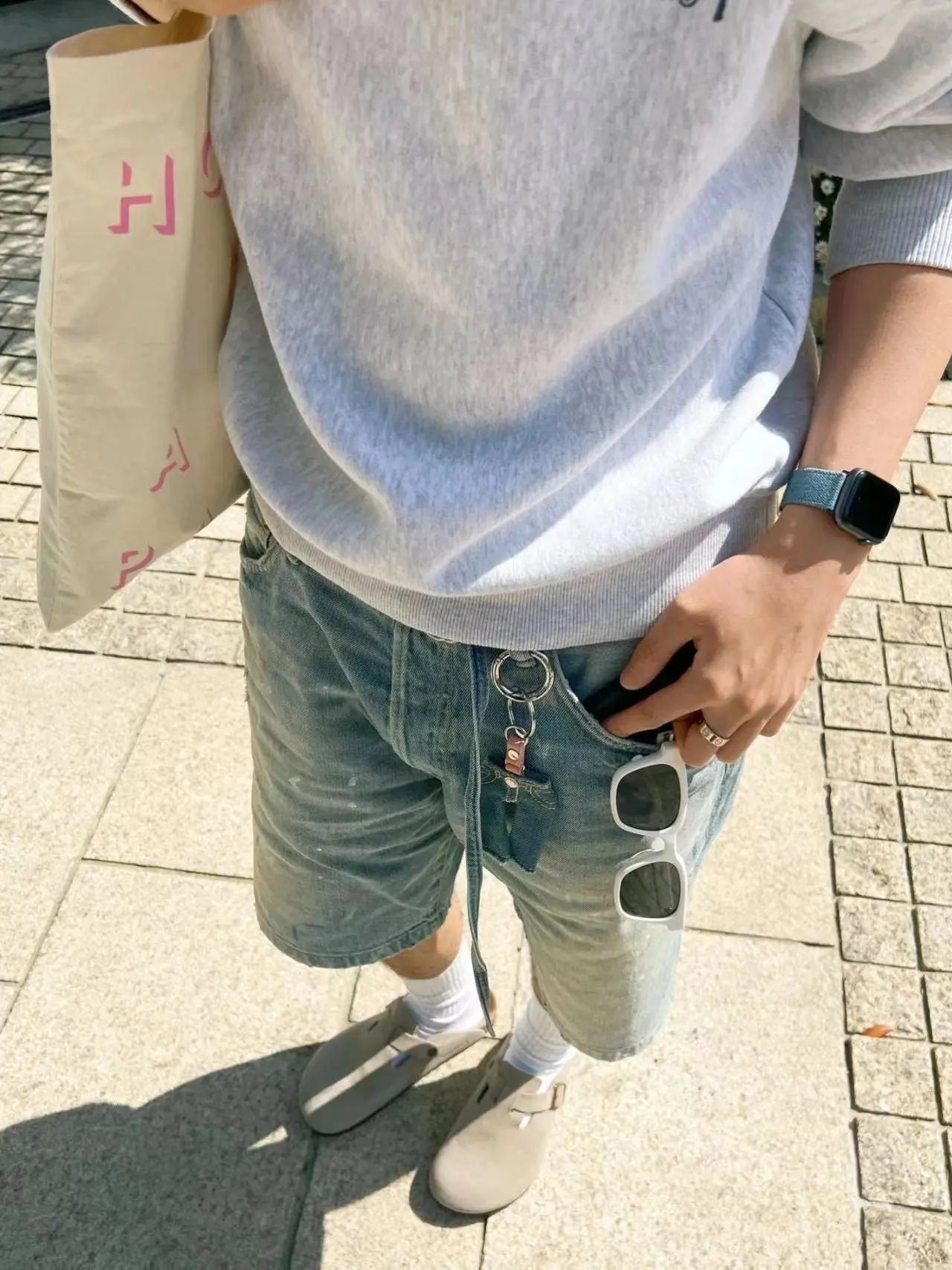 Stussy Crewneck Gray Oversized Sweatshirt