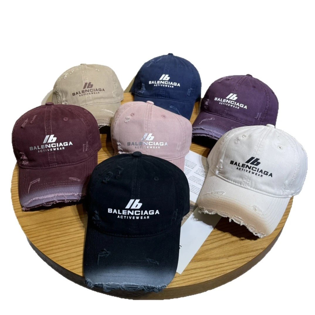Balenciaga Logo Embroidered Cotton Dad Hat