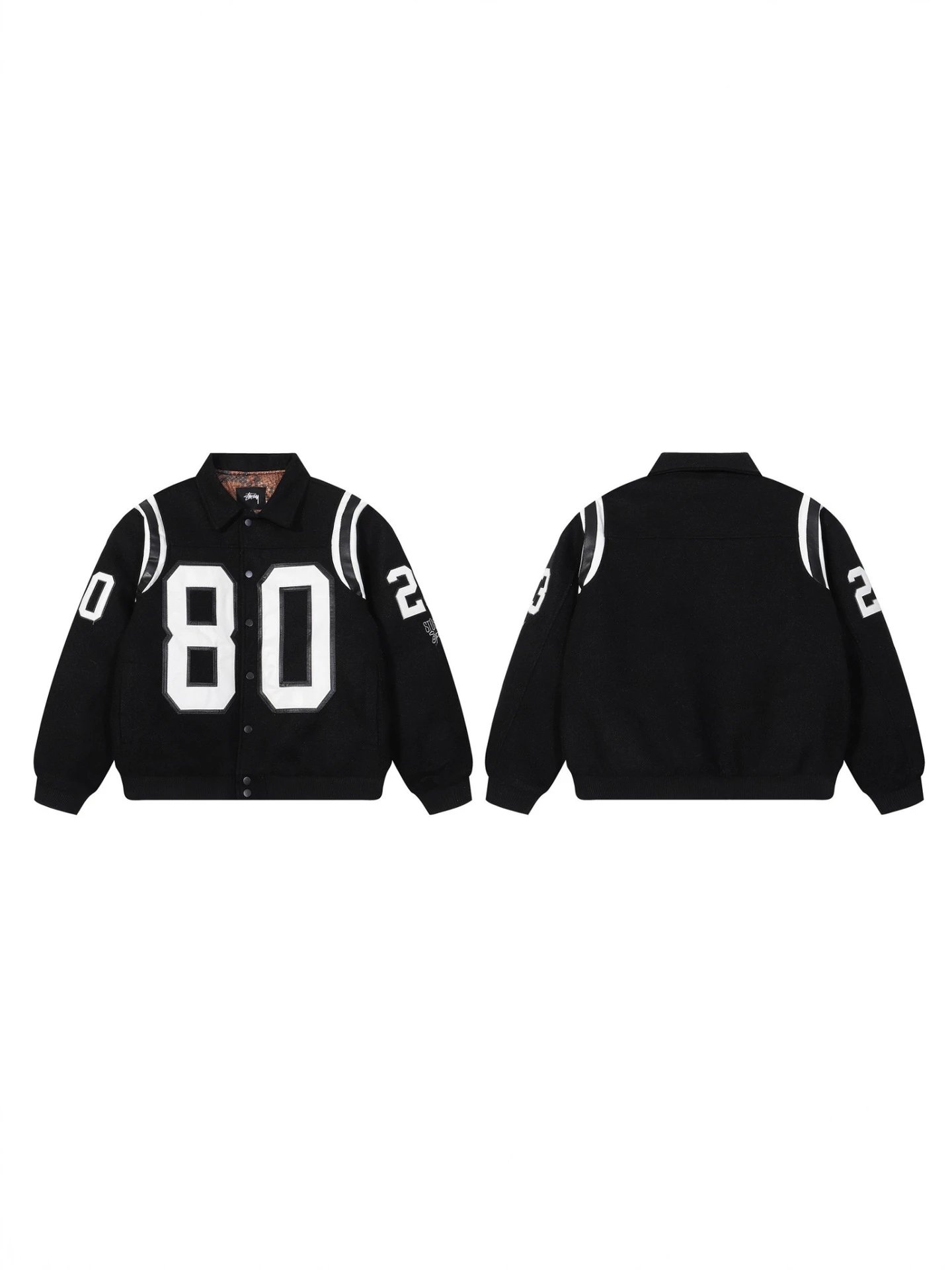 Stussy Diamond Logo Light Blue Bomber Jacket