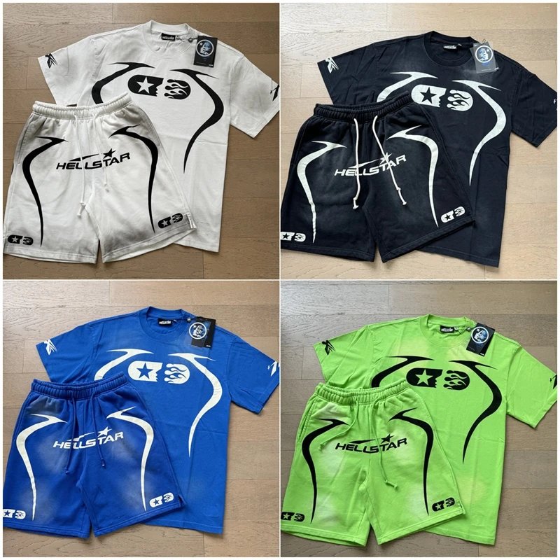 Hellstar Sport Summer Retro T-Shirt and Shorts Set
