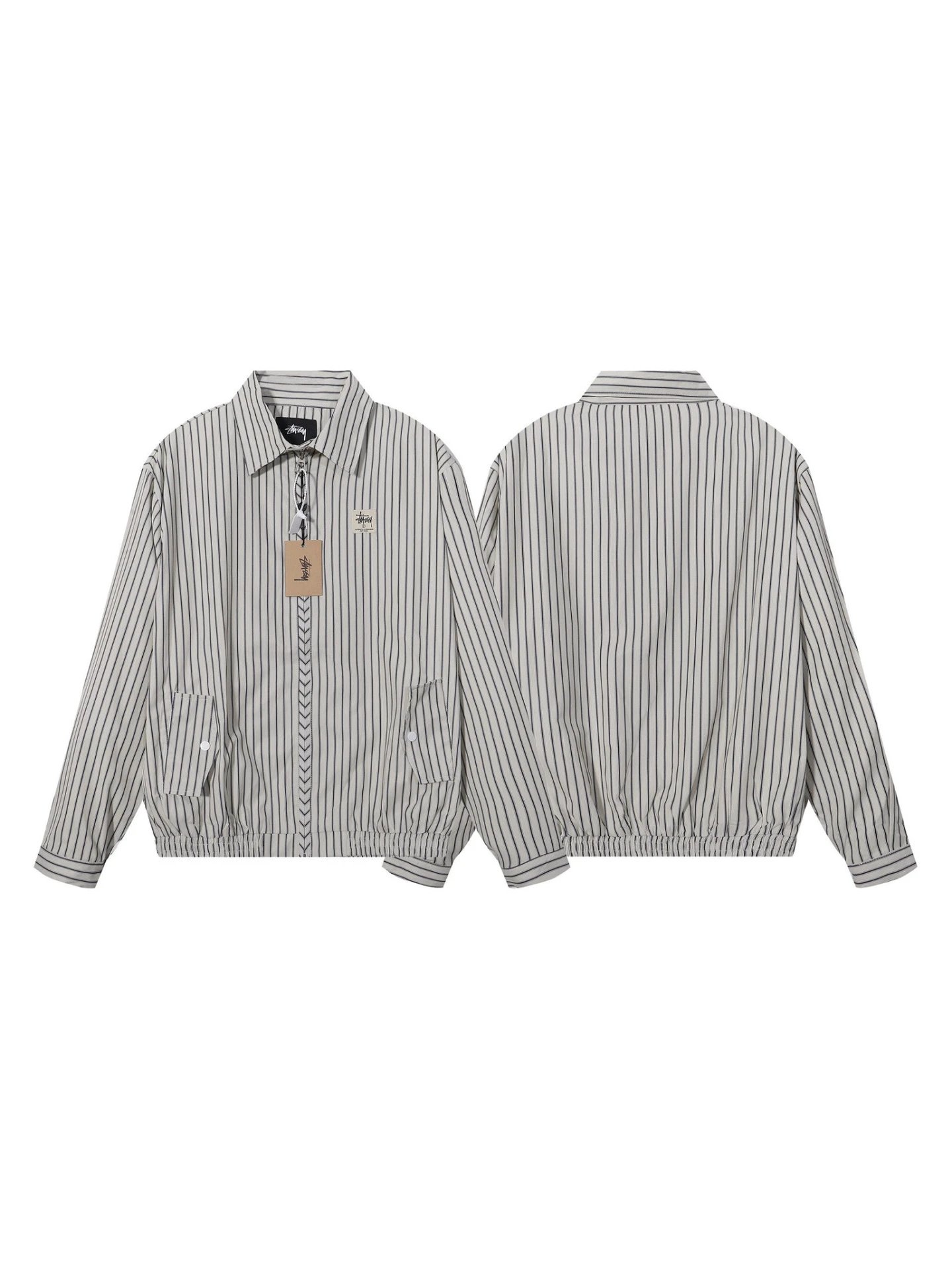 Stussy Diamond Logo Light Blue Bomber Jacket