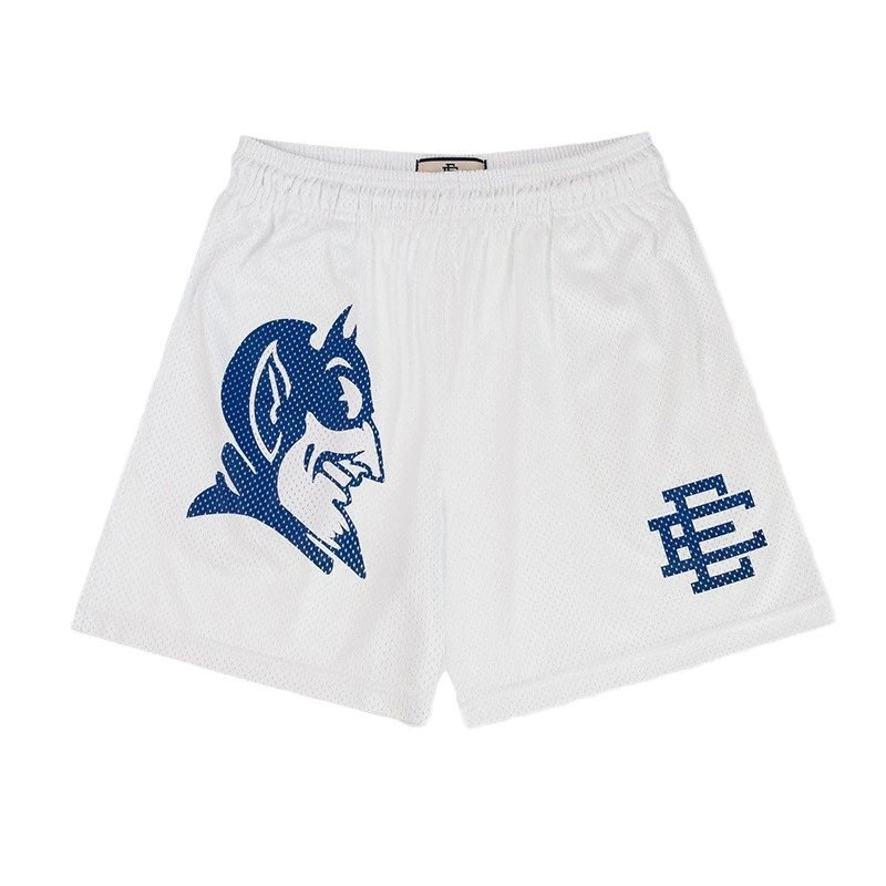 College Team Logo Navy Blue Red Yellow Black Light Blue Shorts