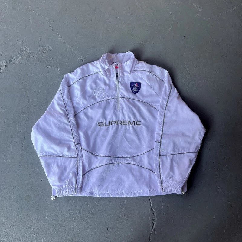 Supreme Black Contrast Stitch Hooded Sweatshirt