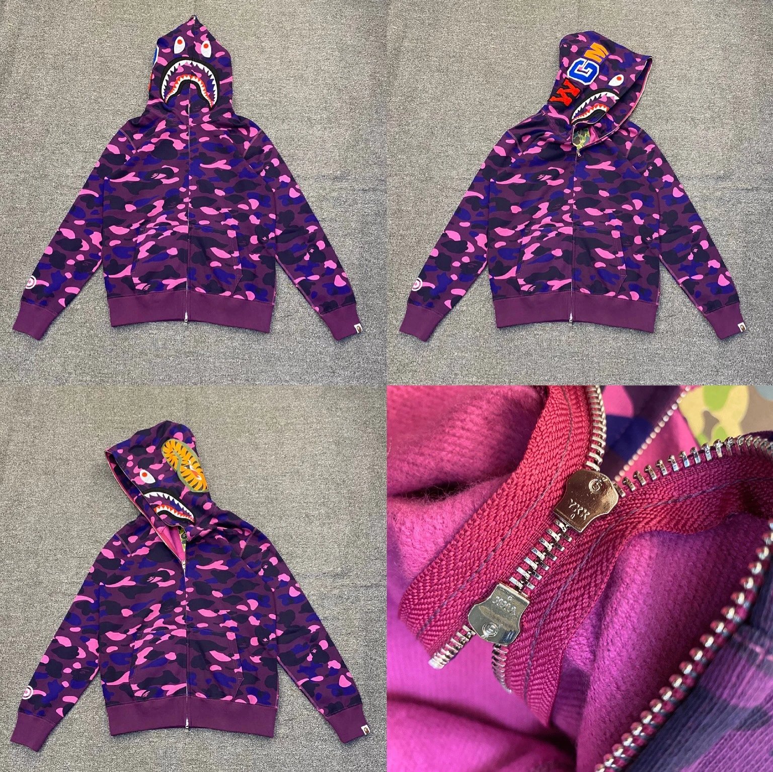BAPE Shark Camouflage Zip-Up Hoodie photo 3