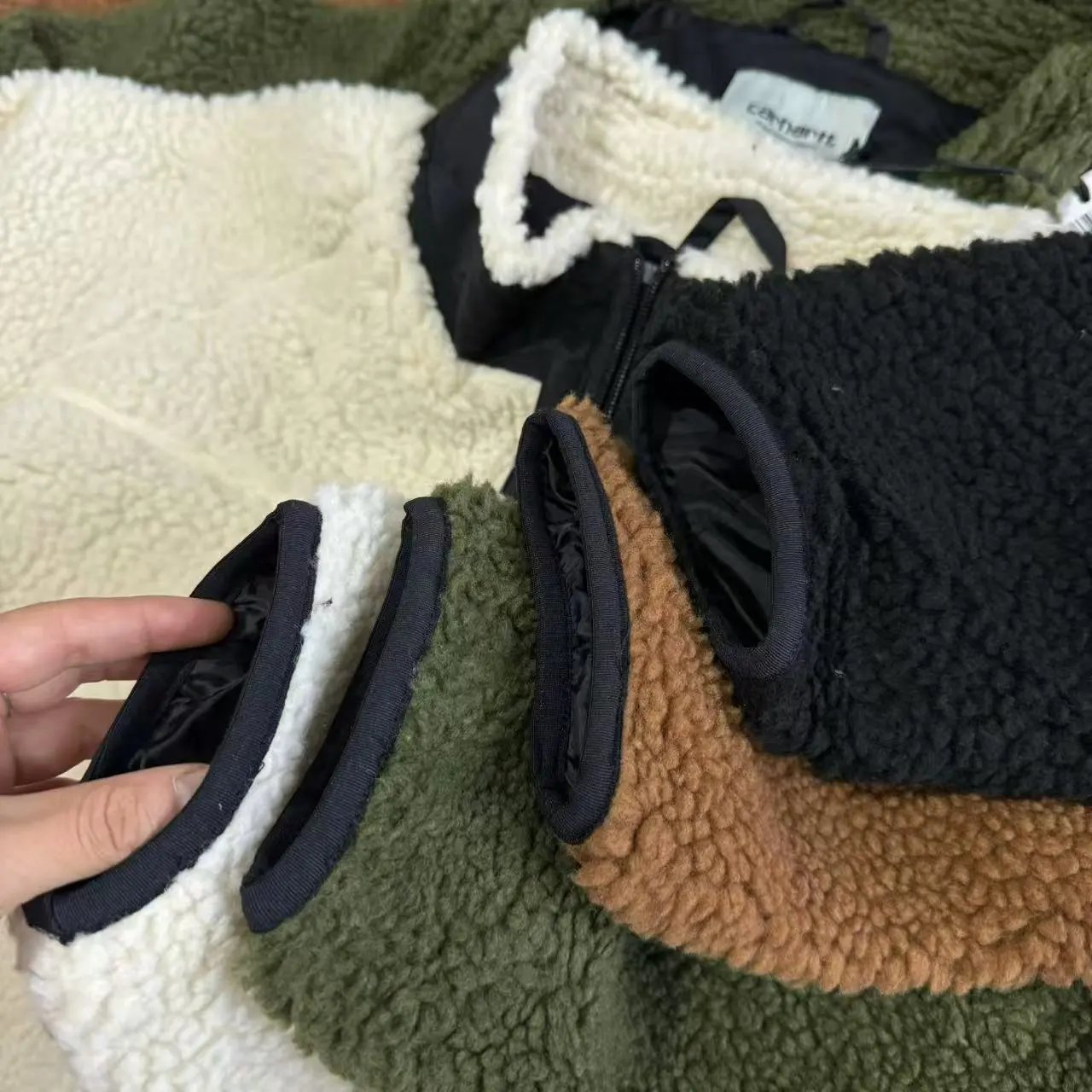 Carhartt Shearling Pocket Patchwork Work Jacket photo 8