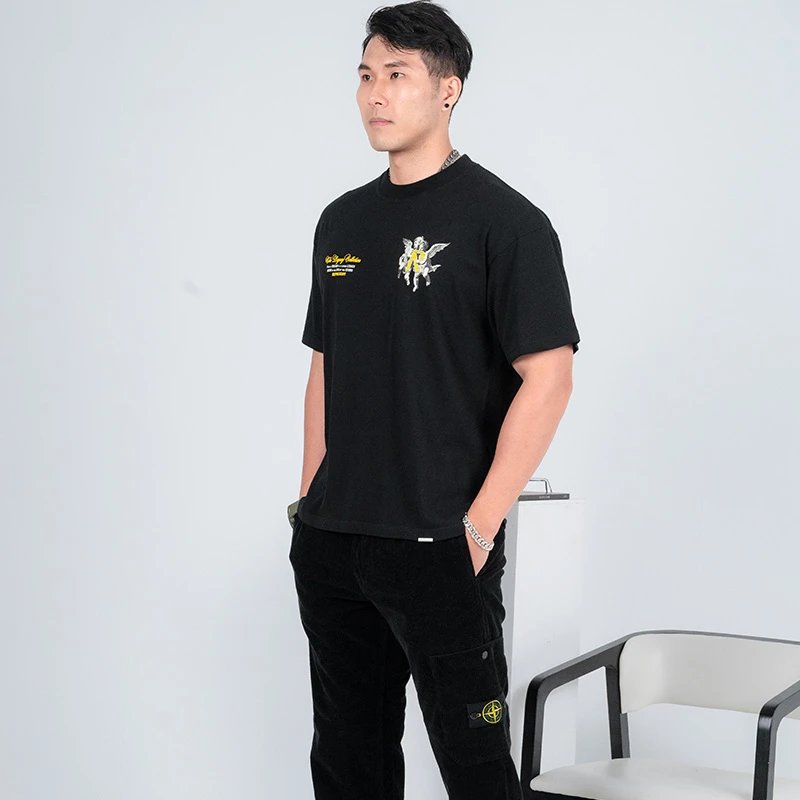 Represent Classic Print Crew Neck T-Shirt photo 4