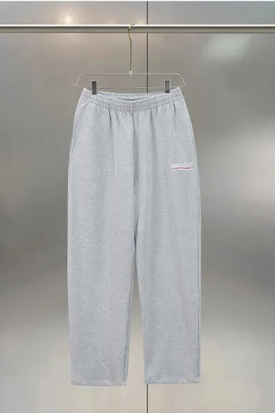Design BBleniceee Logo Embroidered Gray Sweatpants - 1