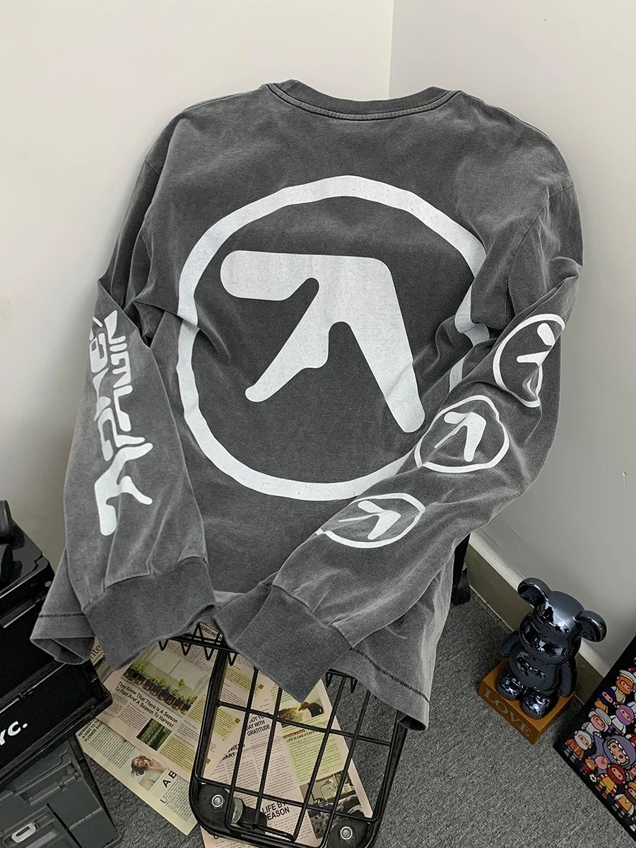 Aphex Twin Character Retro Print Long Sleeve photo 6