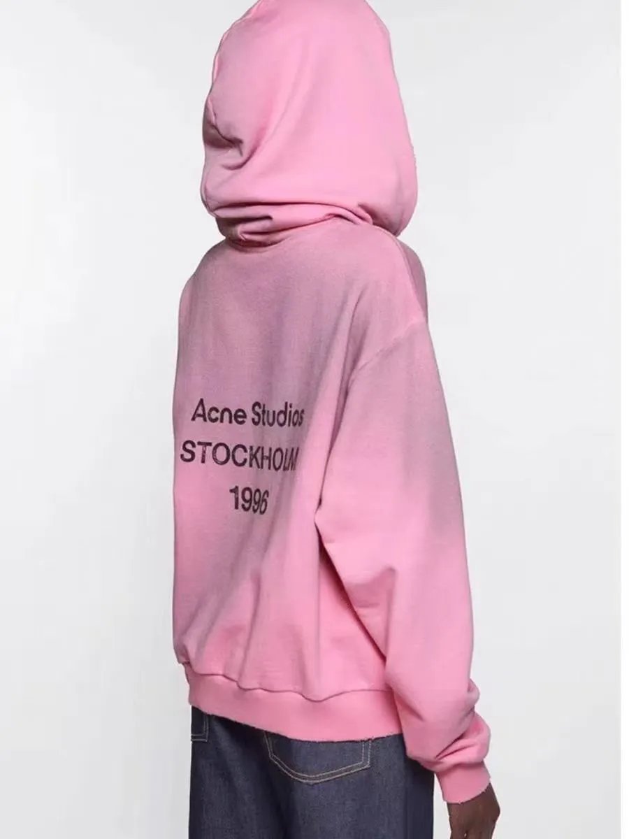 Acne Studios Oversized Hooded Sweatshirt Trendy Top【5 style】