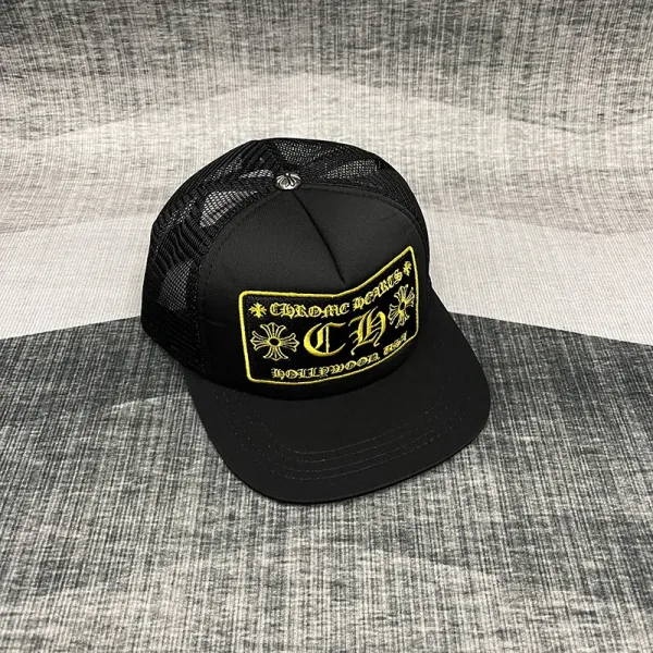 Chrome Hearts Hollywood Trucker Cap Black Hats - 1