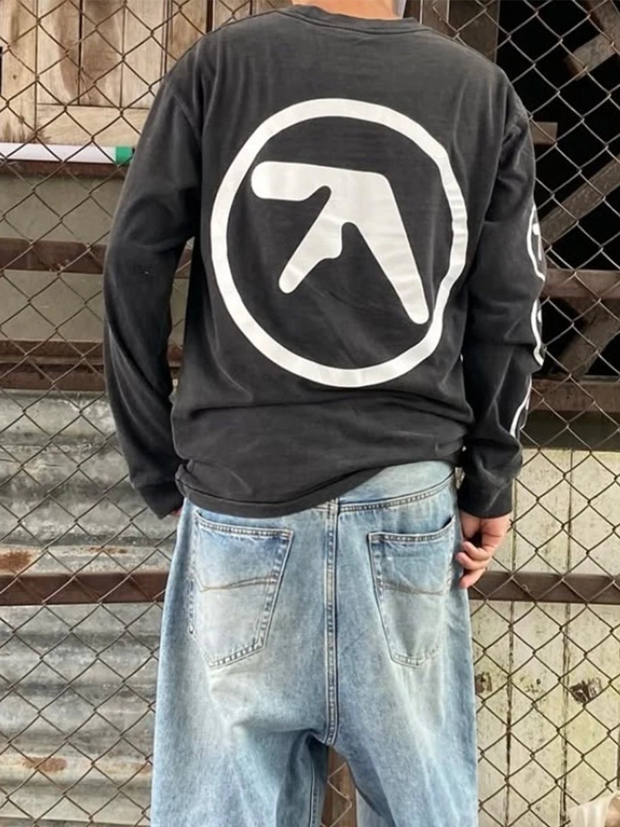 Aphex Twin Character Retro Print Long Sleeve photo 5