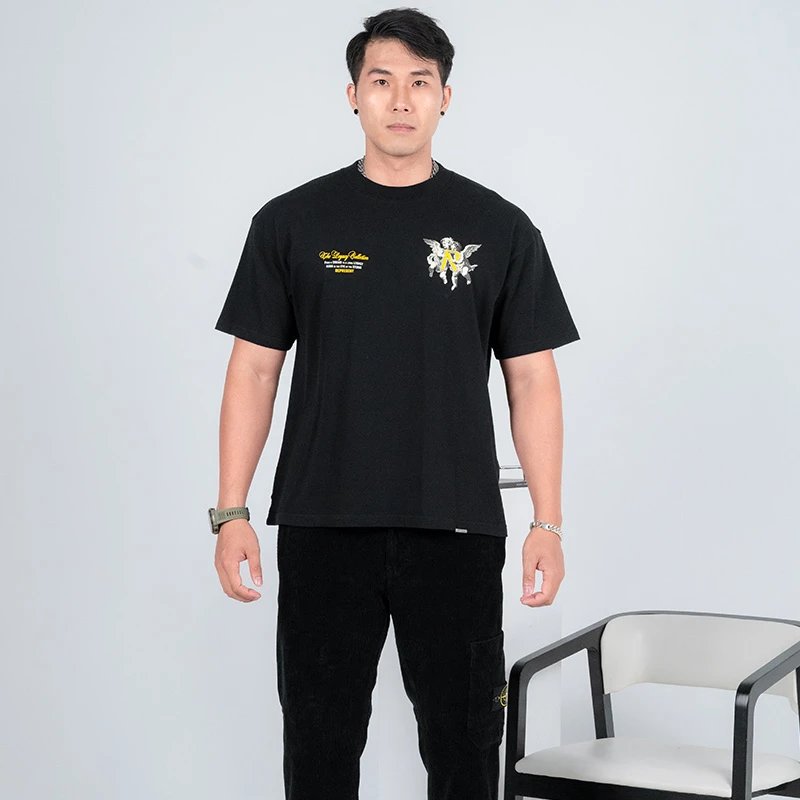 Represent Classic Print Crew Neck T-Shirt photo 3