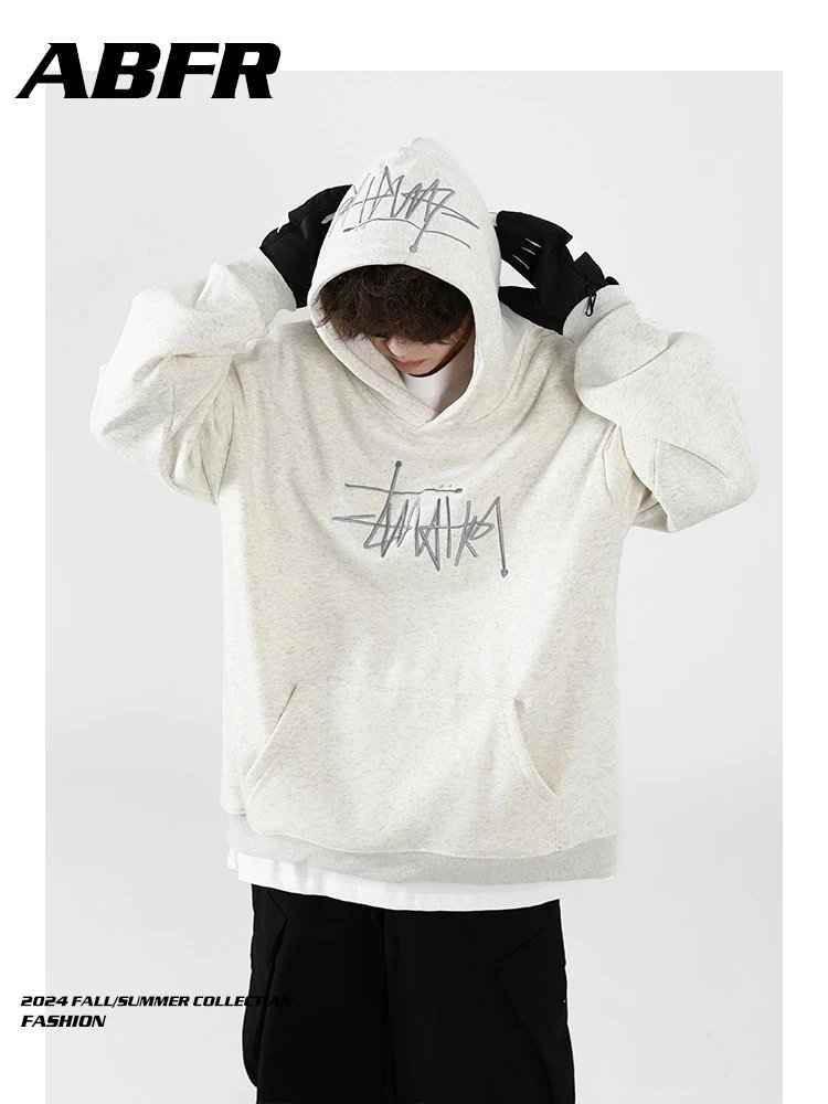 Stussy Heather Gray Hooded Sweatshirt photo 6