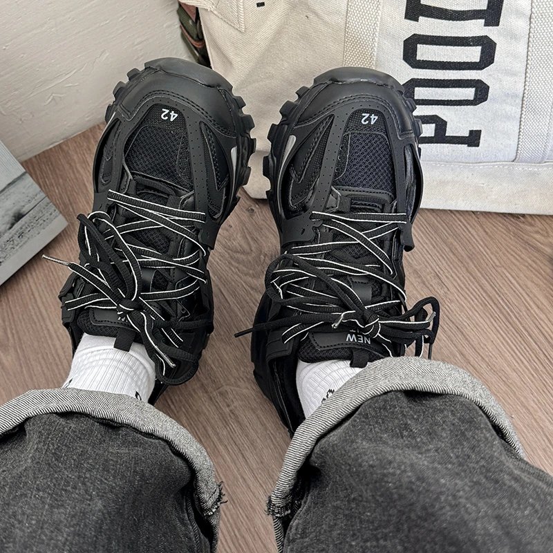 Balenciaga Black Retro Chunky Platform Shoes photo 6