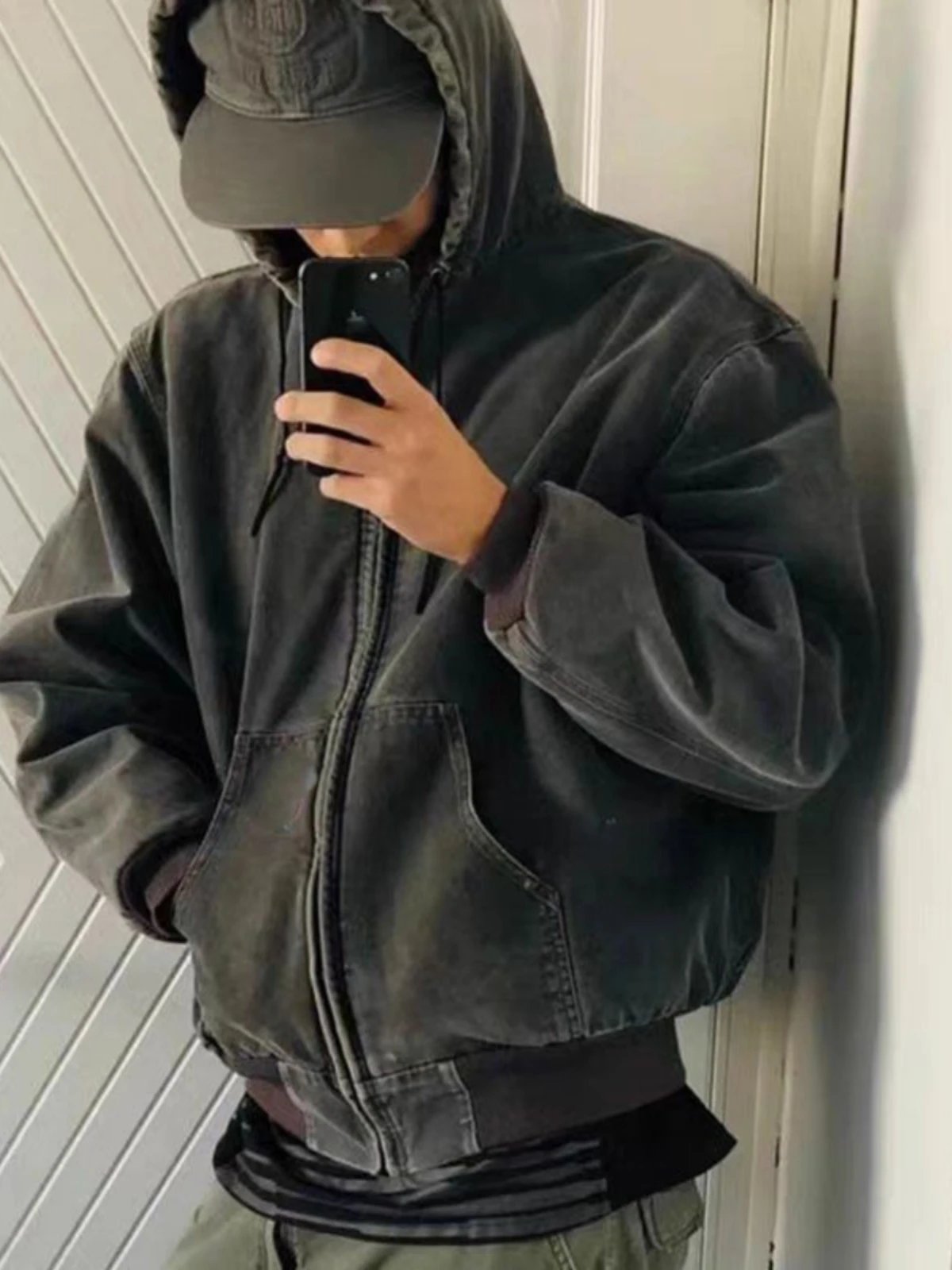 Carhartt Detroit Jacket Beige Red Navy Blue Black Workwear
